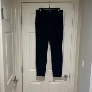 NYDJ dark blue jeans, size 8. Straight leg.